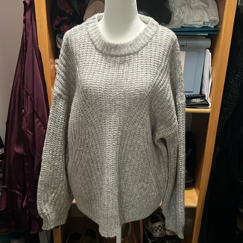 XL gray knit oversized sweater. A New Day brand.